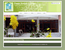 Tablet Screenshot of peaceliving.com